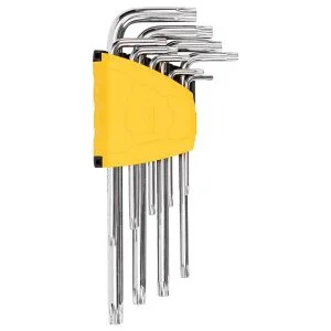 Set mit 9 Torx-Sechskantschlüsseln