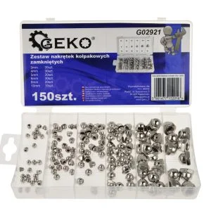 Satz Endschutzmuttern 150-tlg