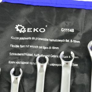 Set 6 ključev polodprtih obročnih ključev za zavore