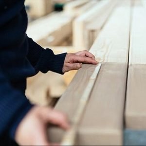 Zložljiv lesen meter 2m