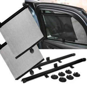 Alternativni prikaz 2x univerzalne rolo zavjese za automobilske prozore