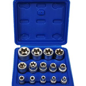 Ključi zunanji TORX E4-E24 14 kos