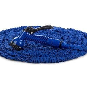 Raztegljiva vrtna cev 30m za zalivanje 7 funkcij modra