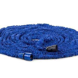 Raztegljiva vrtna cev 45m za zalivanje 7 funkcij modra