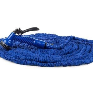 Raztegljiva vrtna cev 45m za zalivanje 7 funkcij modra