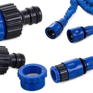 Raztegljiva vrtna cev 10-30m za zalivanje 7 funkcij z dodatki