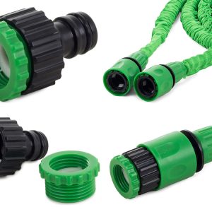 Raztegljiva vrtna cev 45m za zalivanje 7 funkcij z dodatki