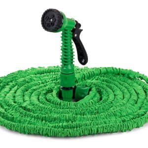 Raztegljiva vrtna cev 45m za zalivanje 7 funkcij z dodatki