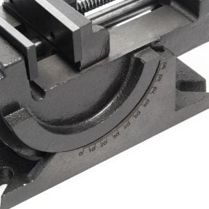 Strojni vertikalni vrtljiv primež 100mm