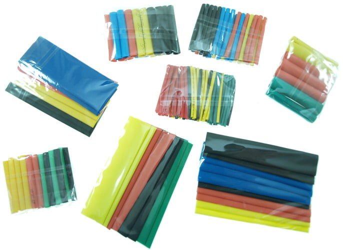 Termo skrčljive cevke - 164 delni set 5 Set raznobarvnih termo skrčljivih cevk