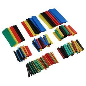 Termo skrčljive cevke - 164 delni set 11 Set 164 termo skrčljivih cevk različnih barv in velikosti