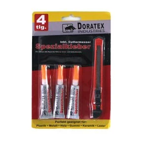 3x specialno hitro sekundno lepilo + nož