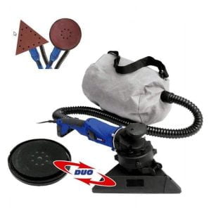 1010W brusilni stroj za brušenje sten - okrogla + trikotna glava in kovček