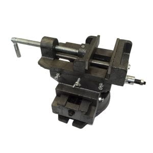 Strojni križni primež 2-osni 100mm vrtljiv