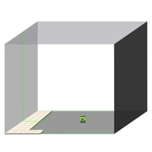 Akumulatorski nivelir za polaganje keramike zeleni laser 5 linijski 18 Zeleni laserski nivelir FL360G-H za polaganje keramike