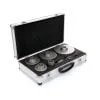 7-dijelni SDS plus set dijamantnih jezgri za bušenje u aluminijskoj kutiji 40-125 mm.