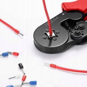 Krimp klešče za stiskanje tulcev 0,25-10mm2 + 500 votlic