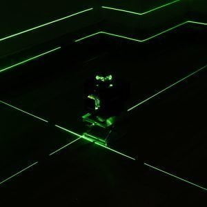 Akku 16 Linien Baulaser grün 2x Akku