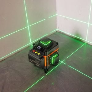 Akku 16 Linien Baulaser grün 2x Akku