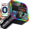 Avtomobilski RGB LED FM oddajnik z dvema USB priključkoma