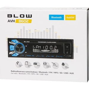 12V 1DIN avtoradio 4x60W MP3 2xUSB SD MMC