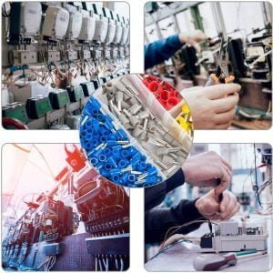 Krimp klešče za stiskanje tulcev 0,25-10mm2 + 500 votlic