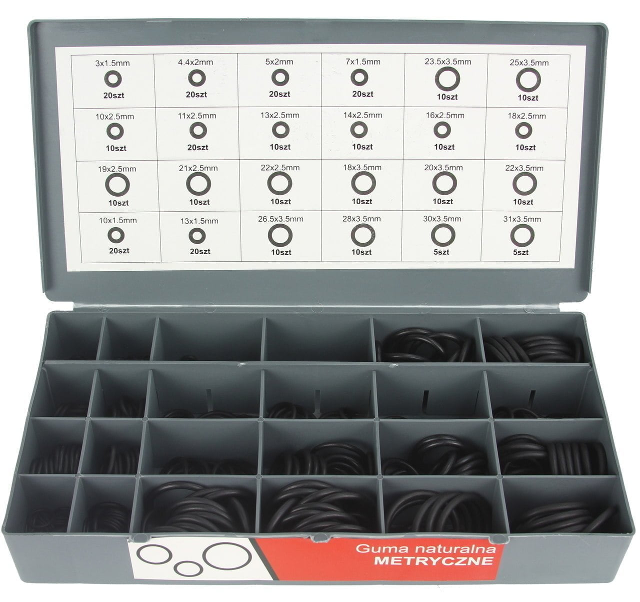 Set O-obročnih tesnil 900kos v organizatorju 5 Set O-obročnih tesnil 900kos v organizatorju - slika 3