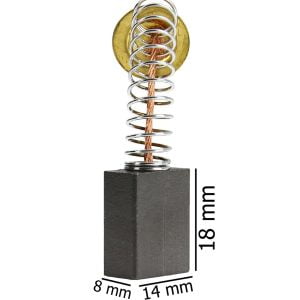 Set dveh karbonskih krtačk za elektromotor 8x14x18mm