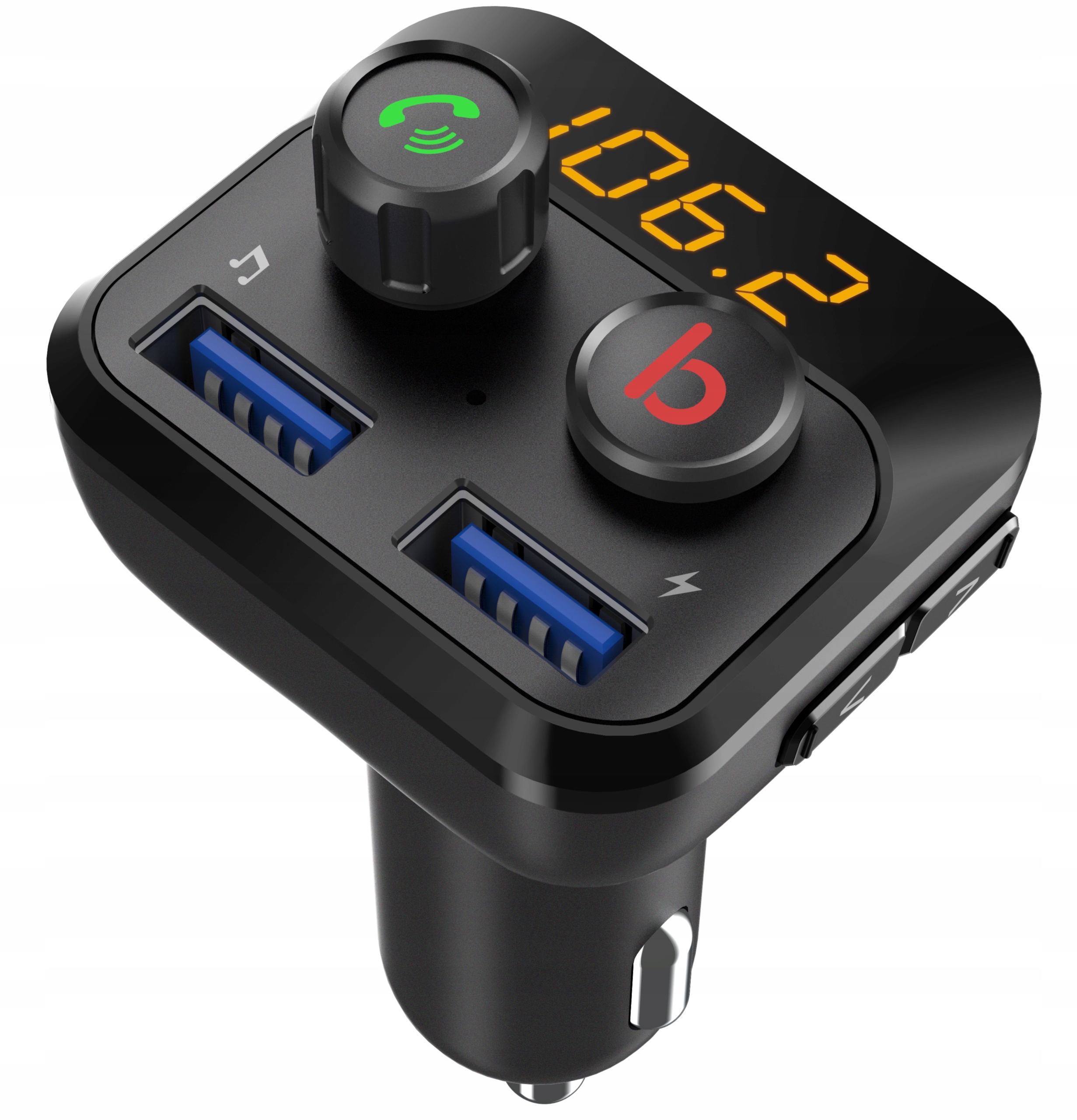 Bluetooth 5.0 avto FM oddajnik MP3 2x USB 3.0 12-24V SD SUPER BASS 9 Bluetooth 5.0 avtomobilski FM oddajnik z dvema USB vhodoma