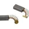 Kakovostni set dveh ogljikovih krtačk za elektromotor, mere 5x8x16.5mm.
