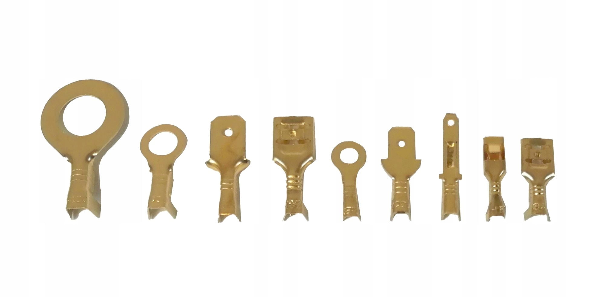 Set konektorjev za avtomobilske kontakte 450 kos 7 a group of gold metal objects