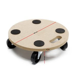 MDF pomična transportna plošča 380mm do 250 kg
