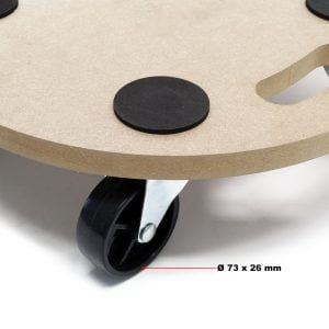 MDF pomična transportna plošča 380mm do 250 kg