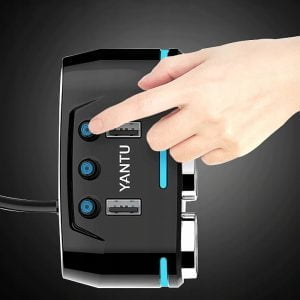 12-24V trojna avto vtičnica razdelilec in 2x USB polnilec 2.1A LED