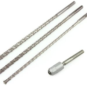 Set 4 delni SDS MAX svedrov 600mm križna konica 16-22mm