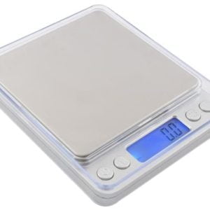 Digitalna prenosna LCD žepna tehtnica osvetljena 0,1-3000g