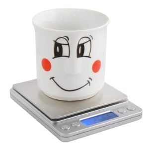 Digitalna prenosna LCD žepna tehtnica osvetljena 0,1-3000g