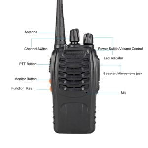 Set dveh prenosnih radijskih postaj 1500mAh do 6km + slušalke 41 Set dveh prenosnih radijskih postaj 1500mAh do 6km + slušalke