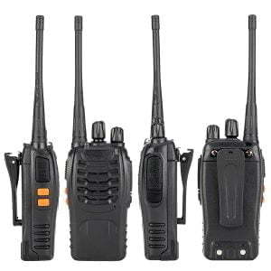 Set dveh prenosnih radijskih postaj 1500mAh do 6km + slušalke 26 {