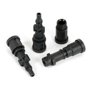 Cev za čiščenje odtočnih cevi 15m za visokotlačne čistilnike + 4 adapterji