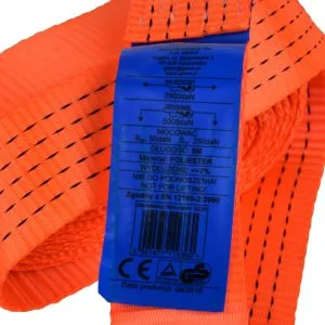 Alternativni prikaz 5T užeta za vuču automobila 50 mm s 5M karabinerom