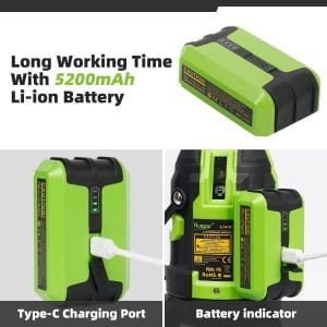 Gradbeni točkovni zeleni laserski nivelir 5200mAh
