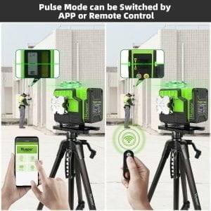 2600mAh 16 linijski gradbeni zeleni laserski nivelir Bluetooth + daljinec 28 {