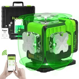 2600mAh 16 linijski gradbeni zeleni laserski nivelir Bluetooth + daljinec 35 {