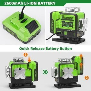 2600mAh 16 linijski gradbeni zeleni laserski nivelir Bluetooth + daljinec 24 Zeleni 16-linijski gradbeni laserski nivelir z Bluetooth in daljincem