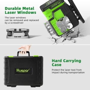 2600mAh 16 linijski gradbeni zeleni laserski nivelir Bluetooth + daljinec 33 {