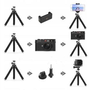 Mini gibljiv tripod stativ za laserske nivelirje 18cm 1/4"