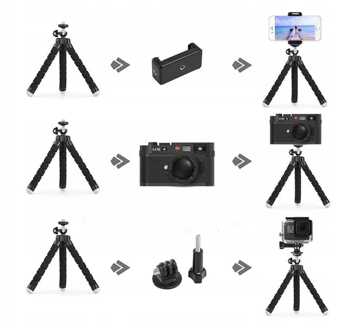 Mini pomični tronožac za laserske libele 18 cm 1/4" - slika 6