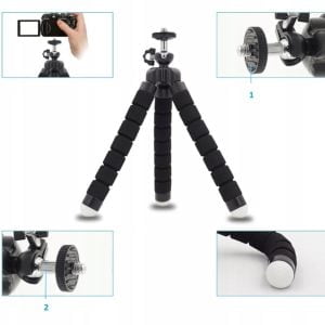 Mini gibljiv tripod stativ za laserske nivelirje 18cm 1/4"