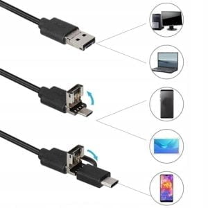 Endoskopska inšpekcijska kamera za pregled USB 5M LED 33 USB endoskopska kamera za pregled z LED osvetlitvijo